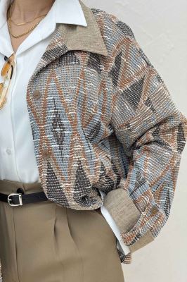 شومیز مراکشی آستین پاگن 