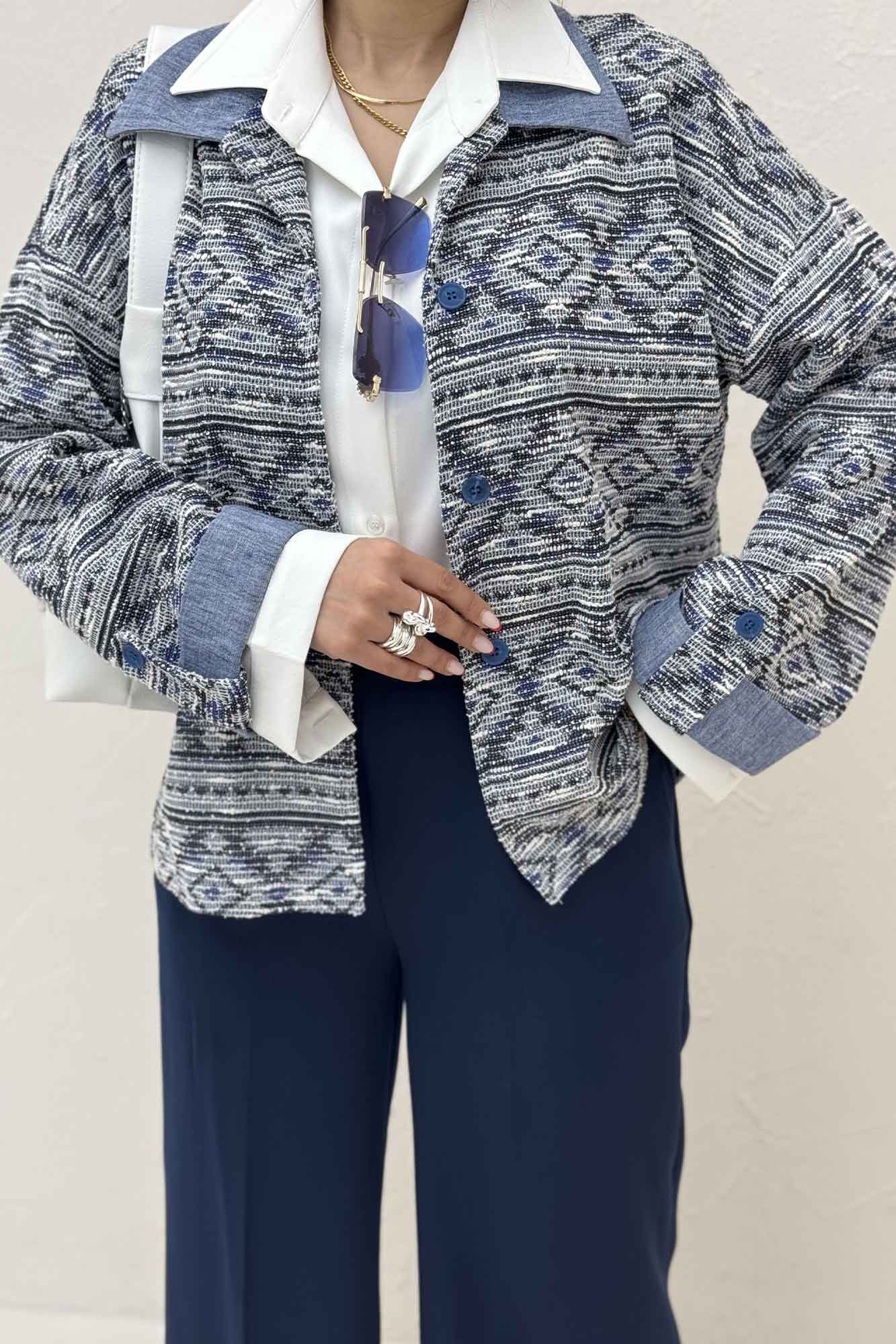 شومیز مراکشی آستین پاگن 