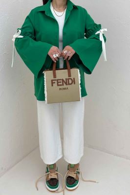 شومیز مانتویی مازراتی آستین بندی ملوسک