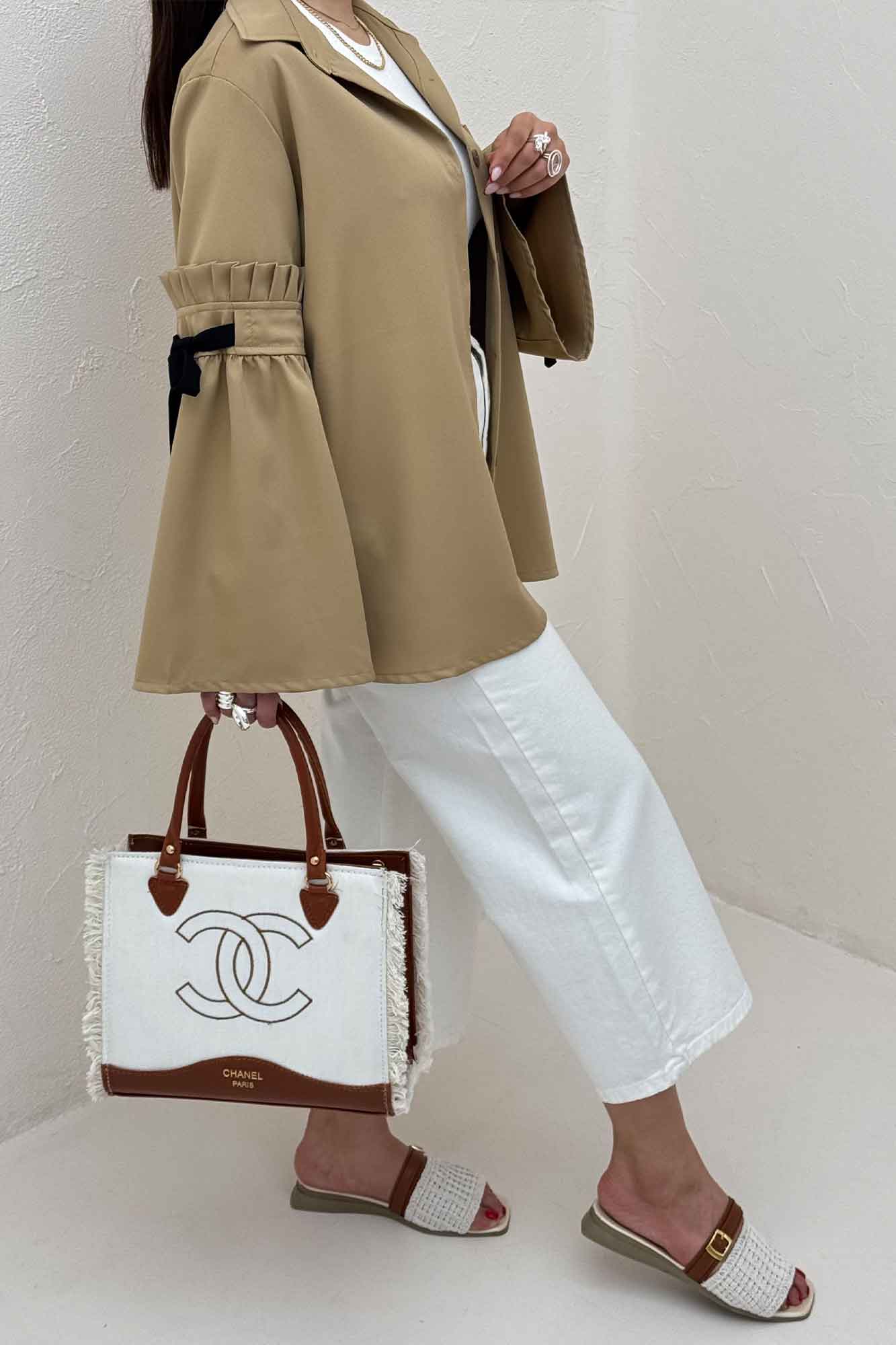 شومیز مانتویی مازراتی آستین بندی ملوسک