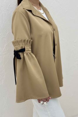 شومیز مانتویی مازراتی آستین بندی ملوسک