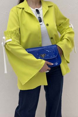 شومیز مانتویی مازراتی آستین بندی ملوسک