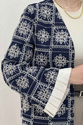 کت سوزن دوزی پایین پیلیسه طرح 8