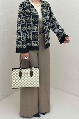 کت سوزن دوزی پایین پیلیسه طرح 8