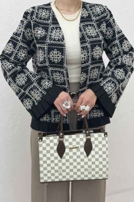 کت سوزن دوزی پایین پیلیسه طرح 8