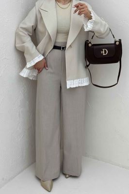 کت مازراتی کجراه تک دکمه سر آستین تور 