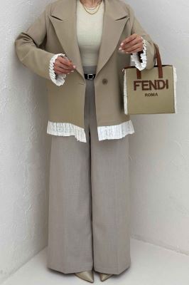 کت مازراتی کجراه تک دکمه سر آستین تور 