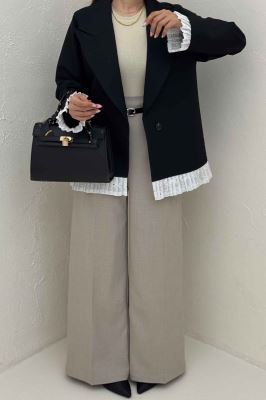 کت مازراتی کجراه تک دکمه سر آستین تور 