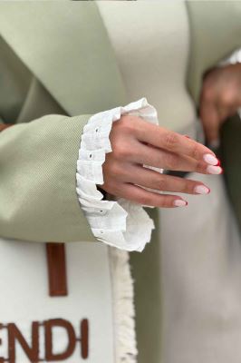 کت مازراتی کجراه تک دکمه سر آستین تور 