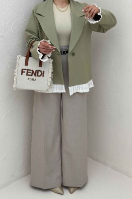 کت مازراتی کجراه تک دکمه سر آستین تور 