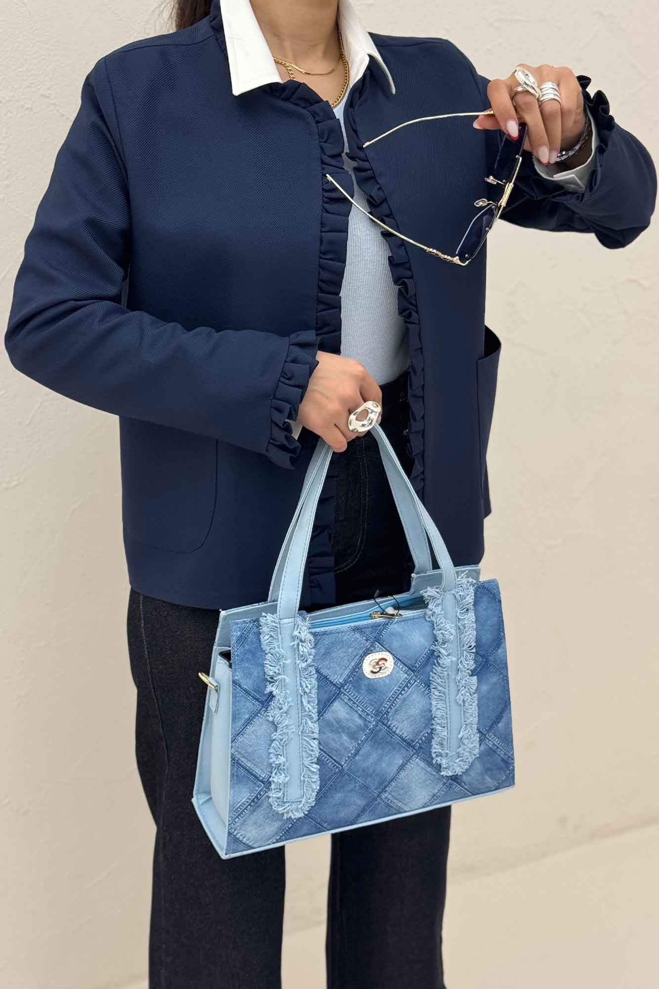 کت مازراتی کجراه چین دار دو جیب رو ERNEST