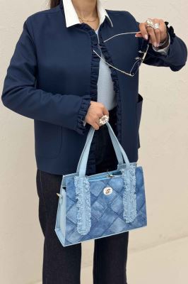 کت مازراتی کجراه چین دار دو جیب رو ERNEST