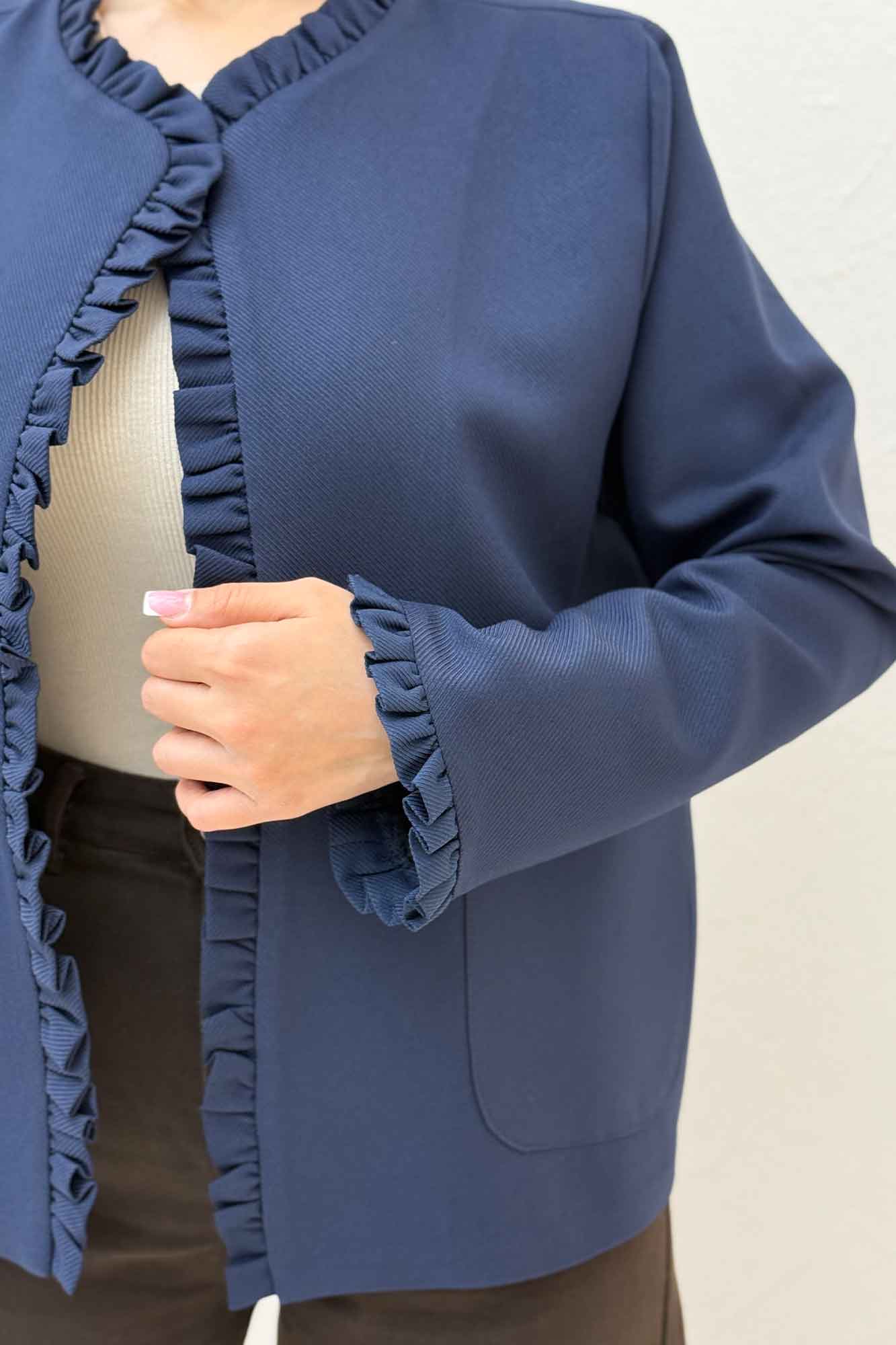 کت مازراتی کجراه لبه چین دار ERNEST