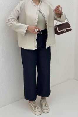 کت مازراتی کجراه چین دار دو جیب رو ERNEST