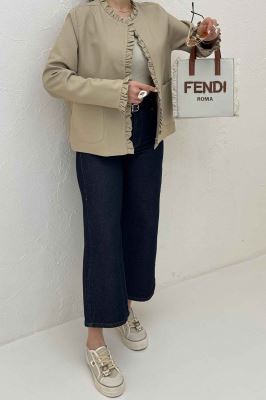 کت مازراتی کجراه چین دار دو جیب رو ERNEST