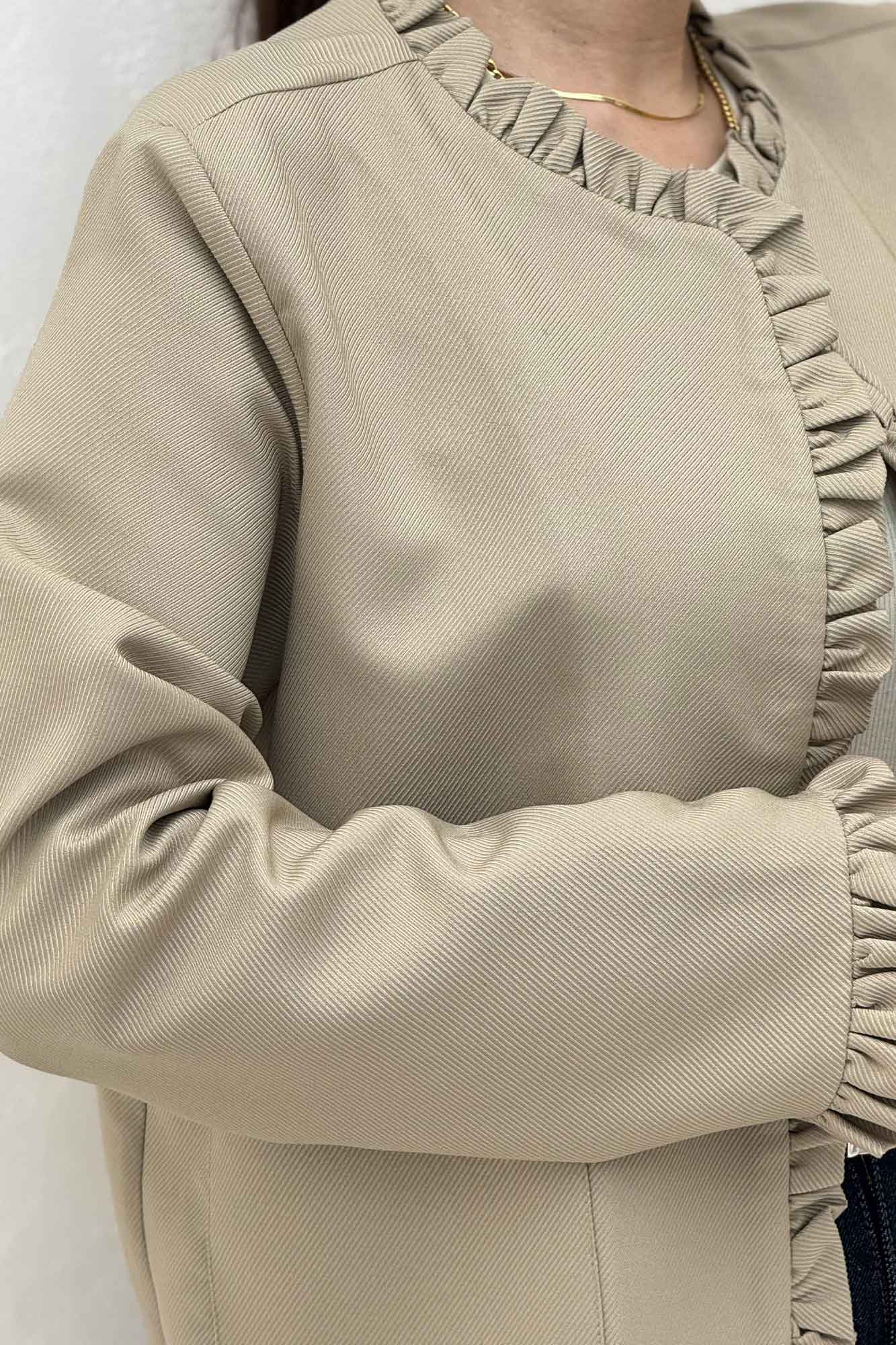 کت مازراتی کجراه چین دار دو جیب رو ERNEST