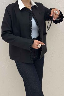 کت مازراتی کجراه چین دار دو جیب رو ERNEST