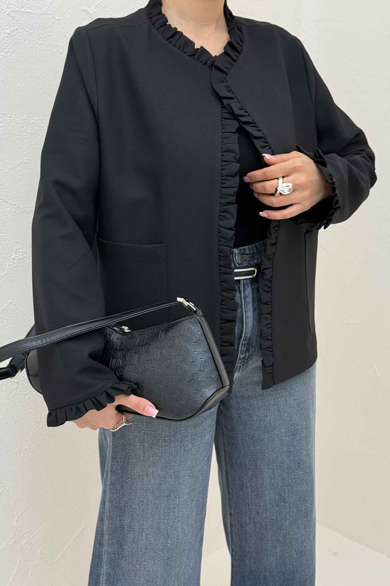 کت مازراتی کجراه لبه چین دار ERNEST