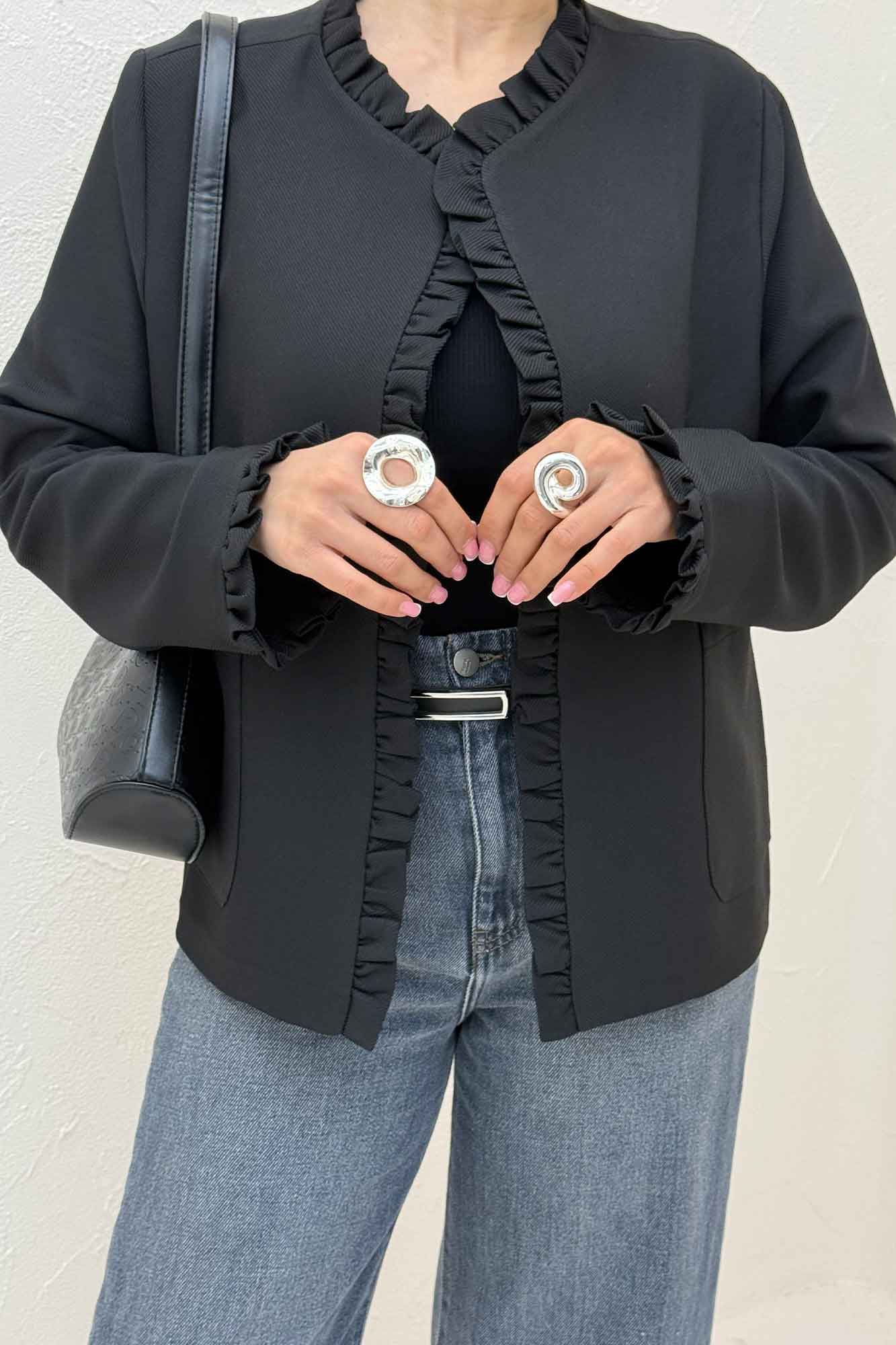 کت مازراتی کجراه لبه چین دار ERNEST