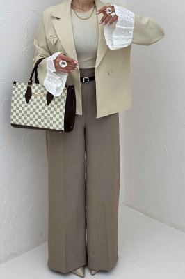 کت مازاتی کجراه سر آستین تور هلیا