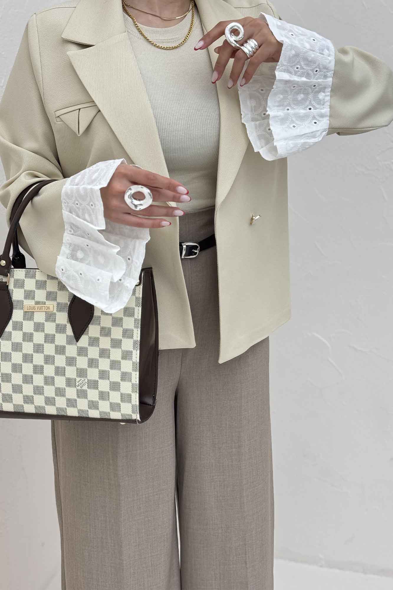 کت مازاتی کجراه سر آستین تور هلیا