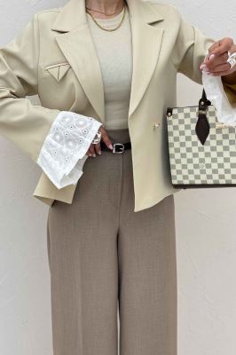 کت مازاتی کجراه سر آستین تور هلیا