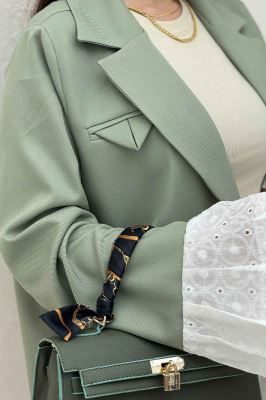 کت مازاتی کجراه سر آستین تور هلیا