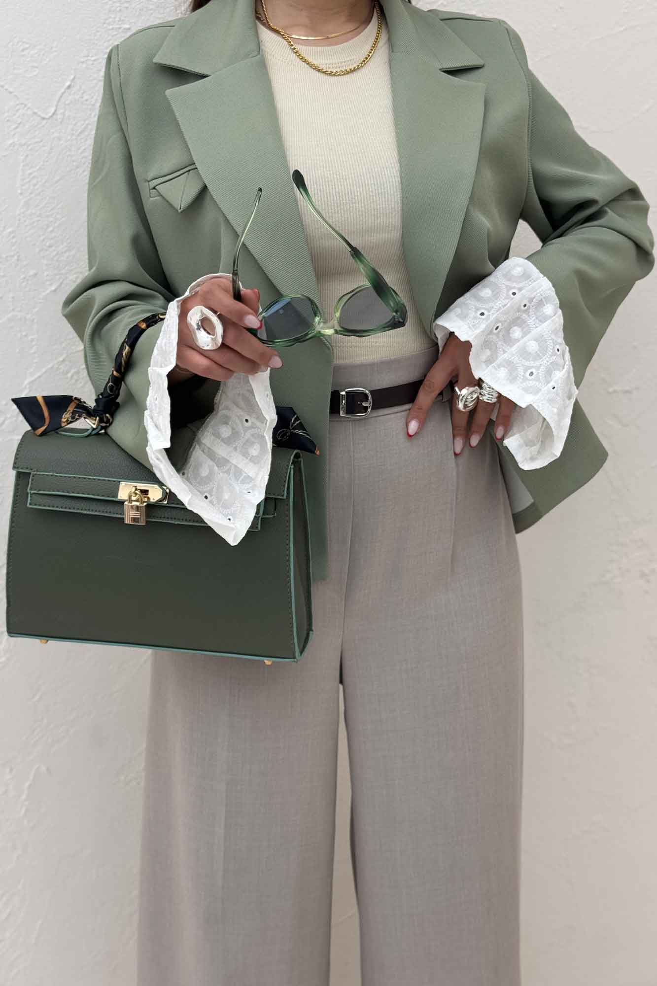 کت مازاتی کجراه سر آستین تور هلیا