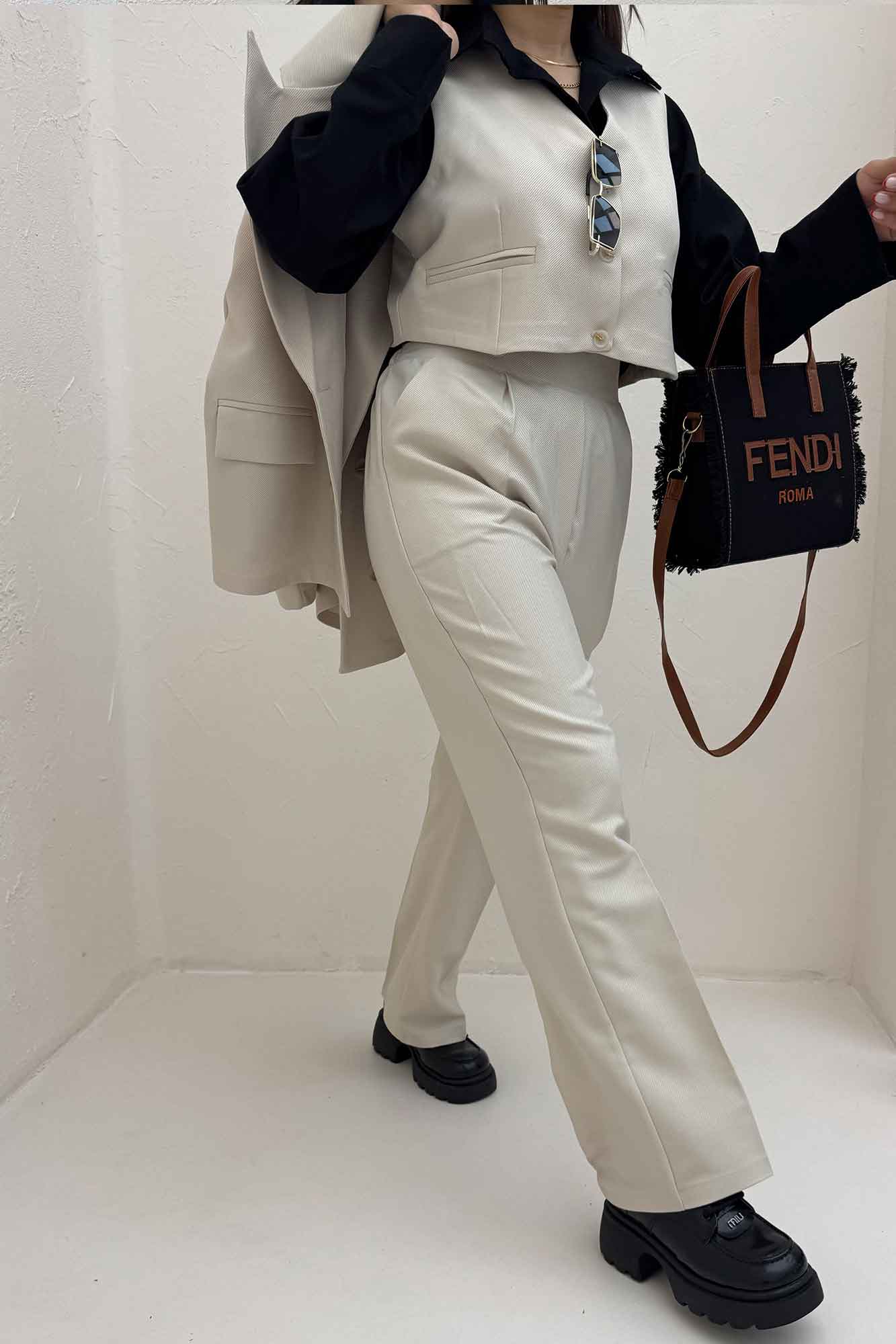 ست سه تیکه مازراتی کجراه گندم