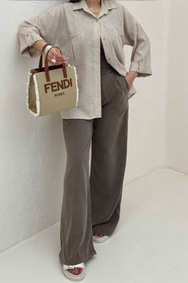 شومیز مانتویی آستین پاگن شانتون زارا