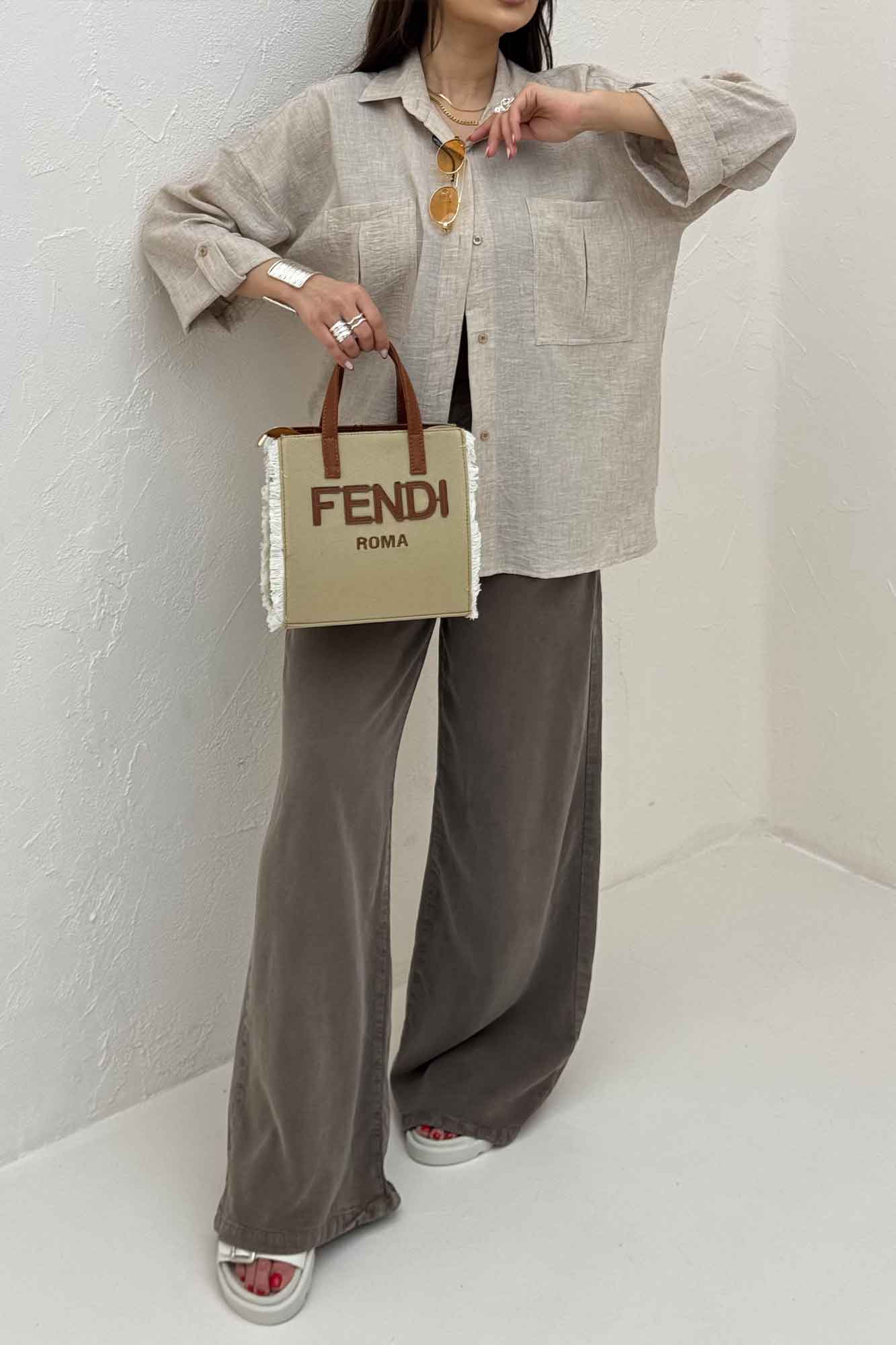 شومیز مانتویی آستین پاگن شانتون زارا