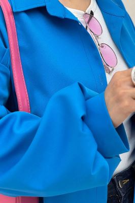 شومیز مانتویی مازراتی آستین پیله 