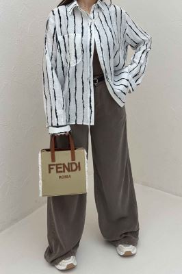 شومیز مانتویی ترک PERRY