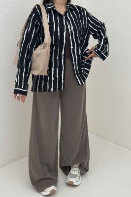 شومیز مانتویی ترک PERRY