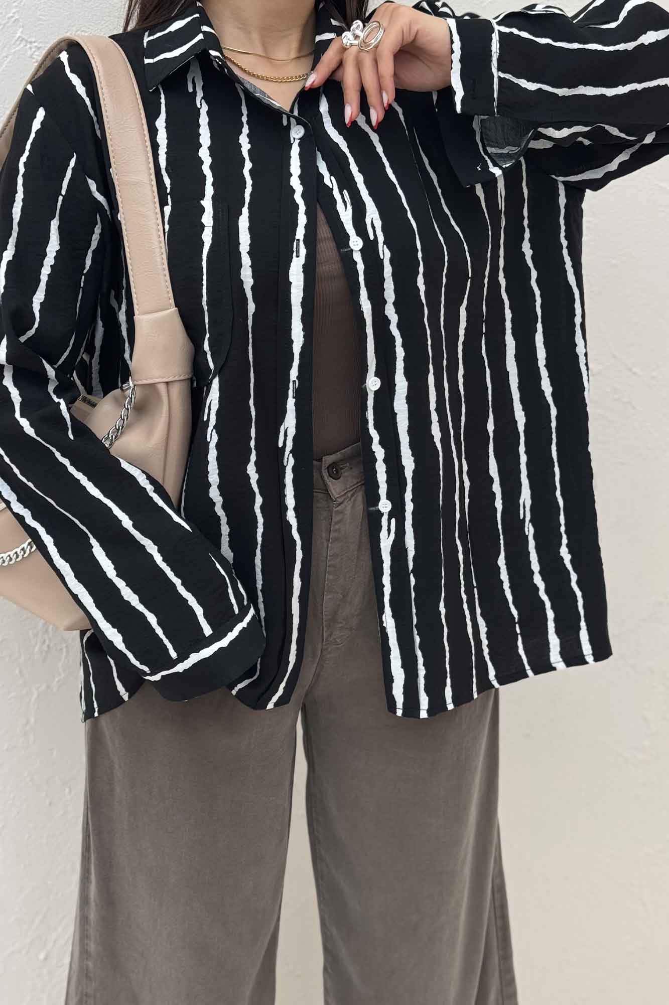 شومیز مانتویی ترک PERRY