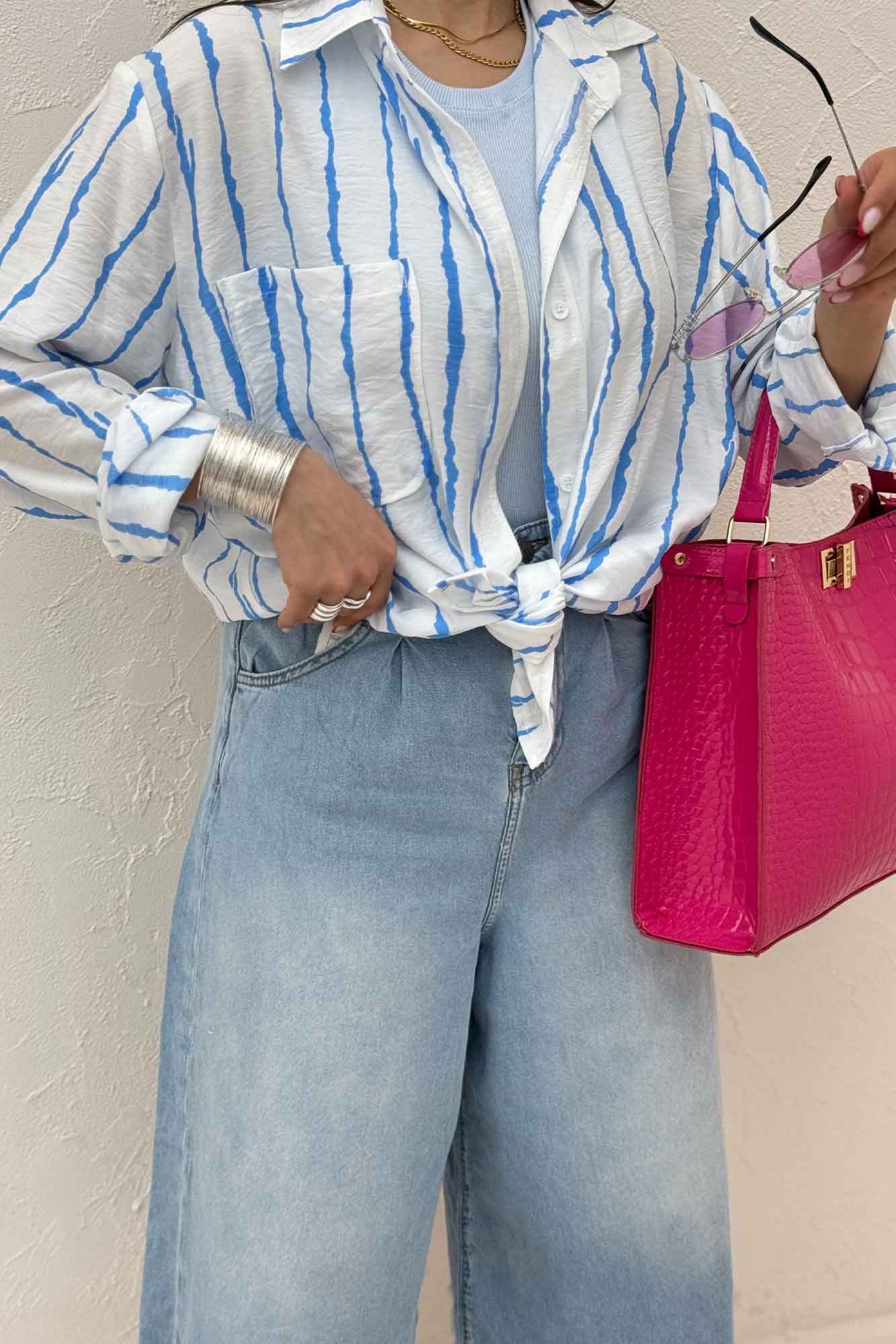 شومیز مانتویی ترک PERRY