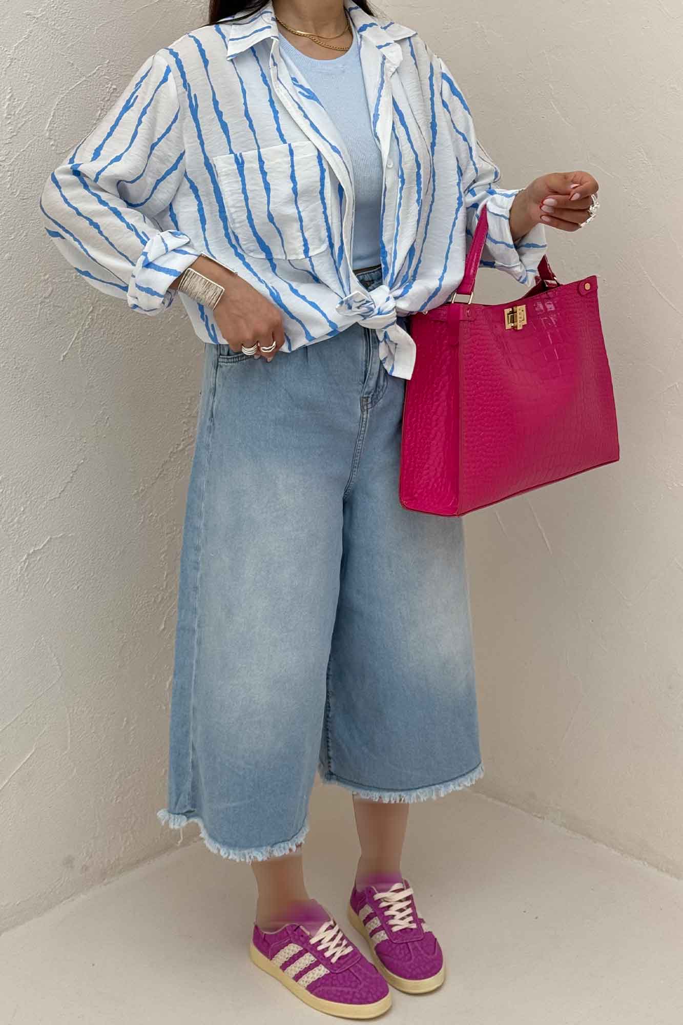 شومیز مانتویی ترک PERRY