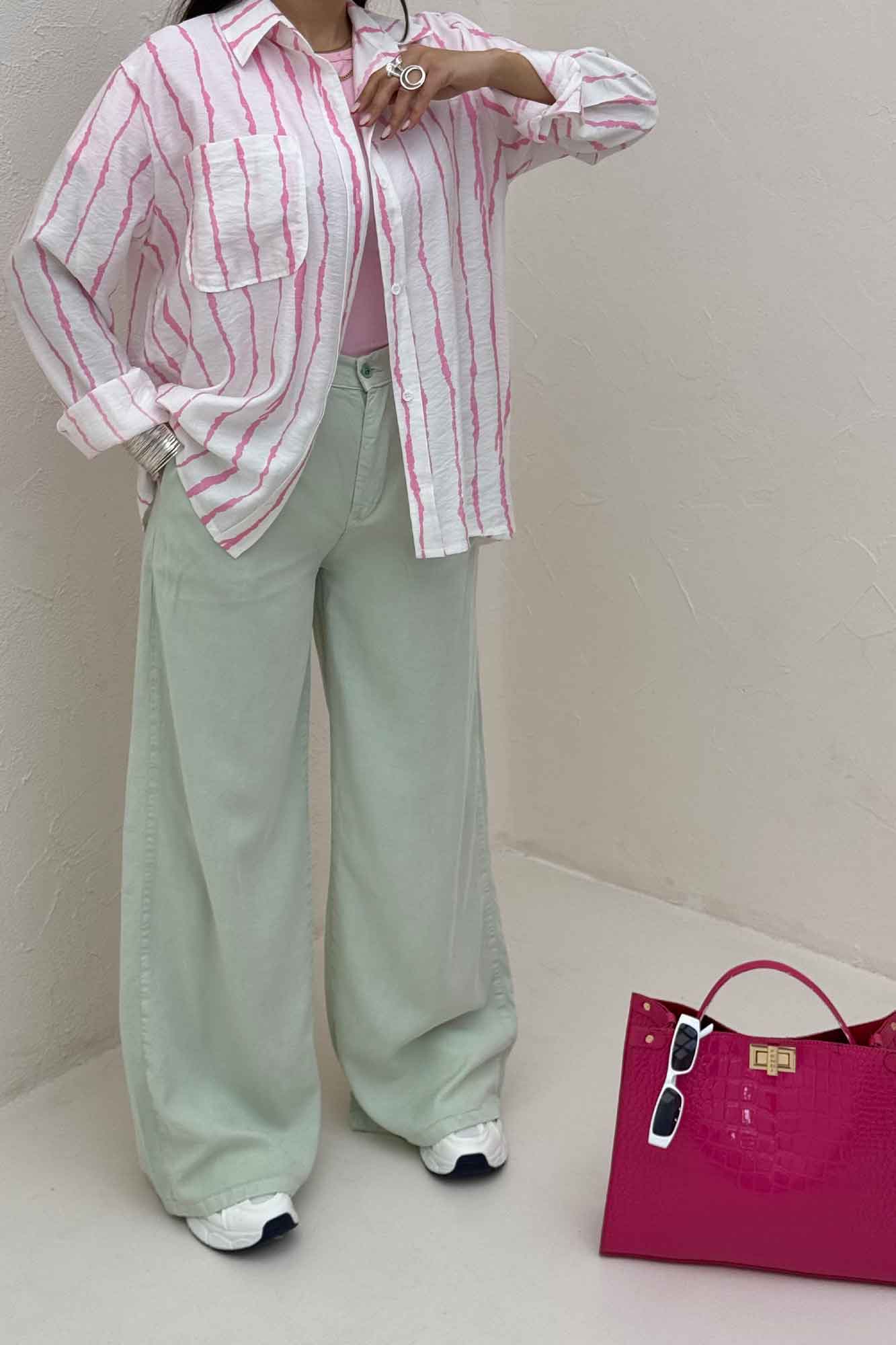 شومیز مانتویی ترک PERRY