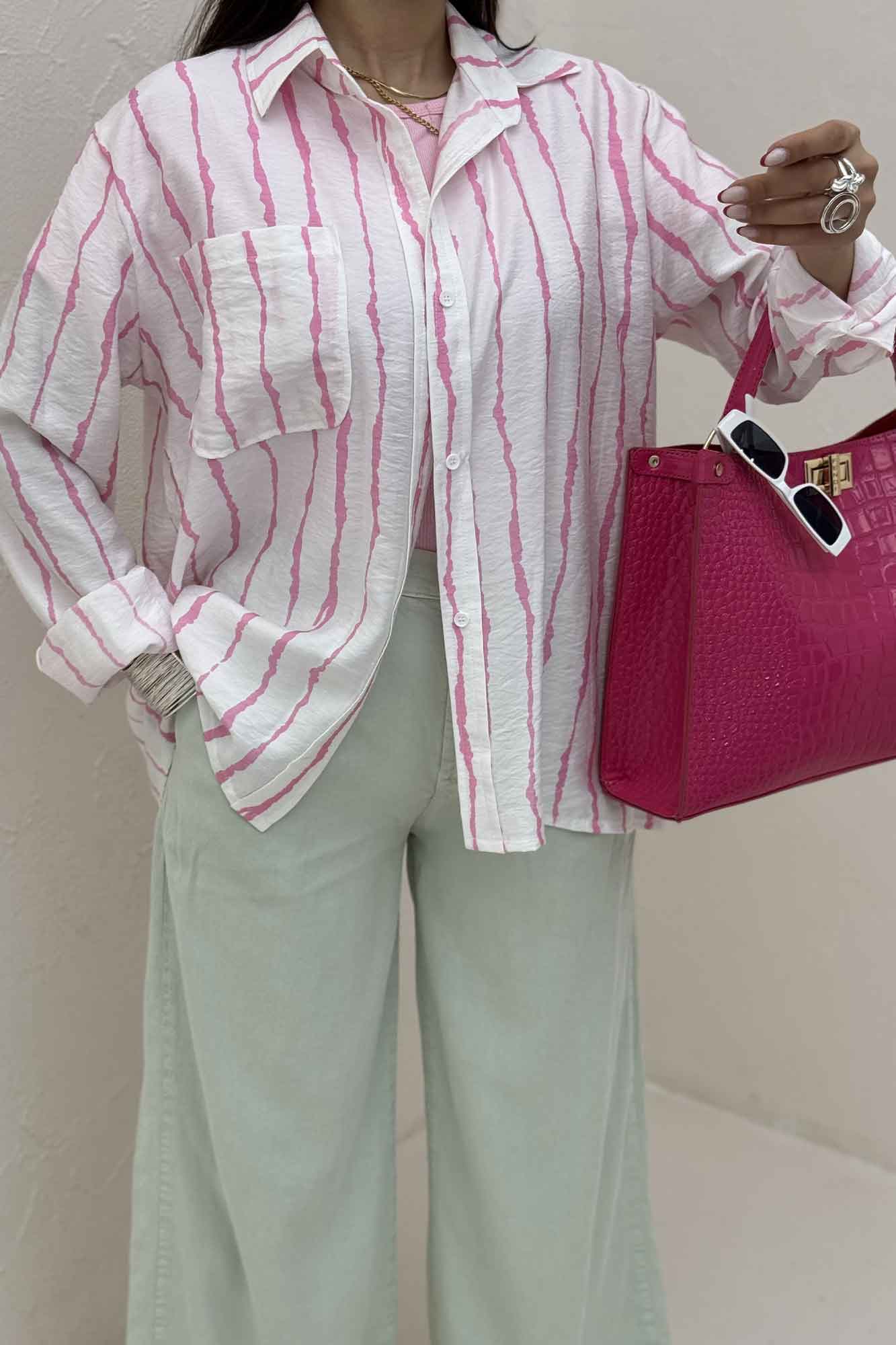 شومیز مانتویی ترک PERRY