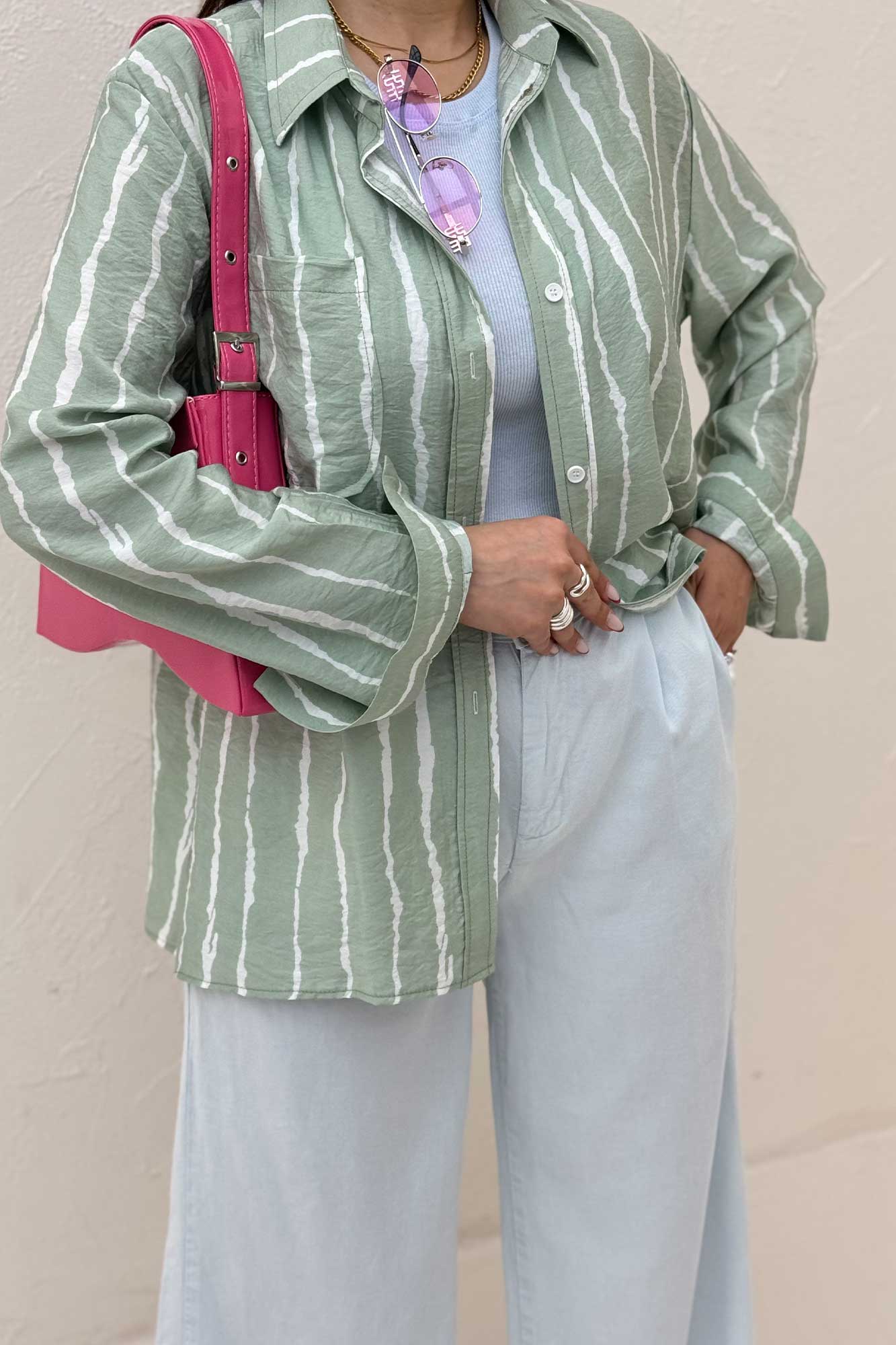 شومیز مانتویی ترک PERRY