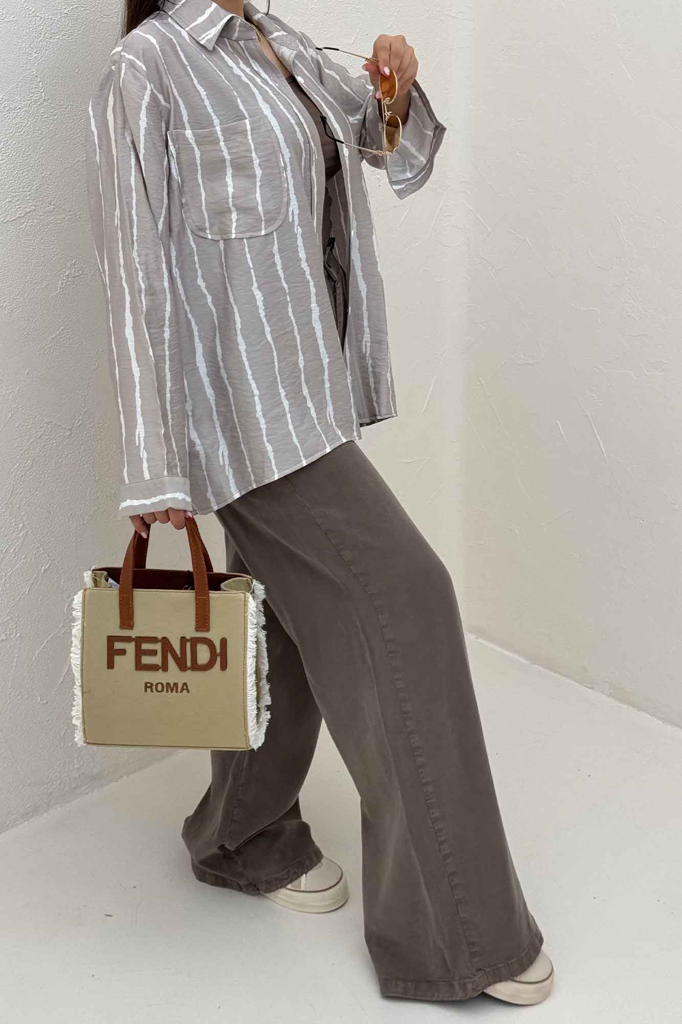 شومیز مانتویی ترک PERRY