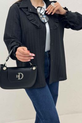 شومیز مانتویی چین هفتی شانتون راه راه