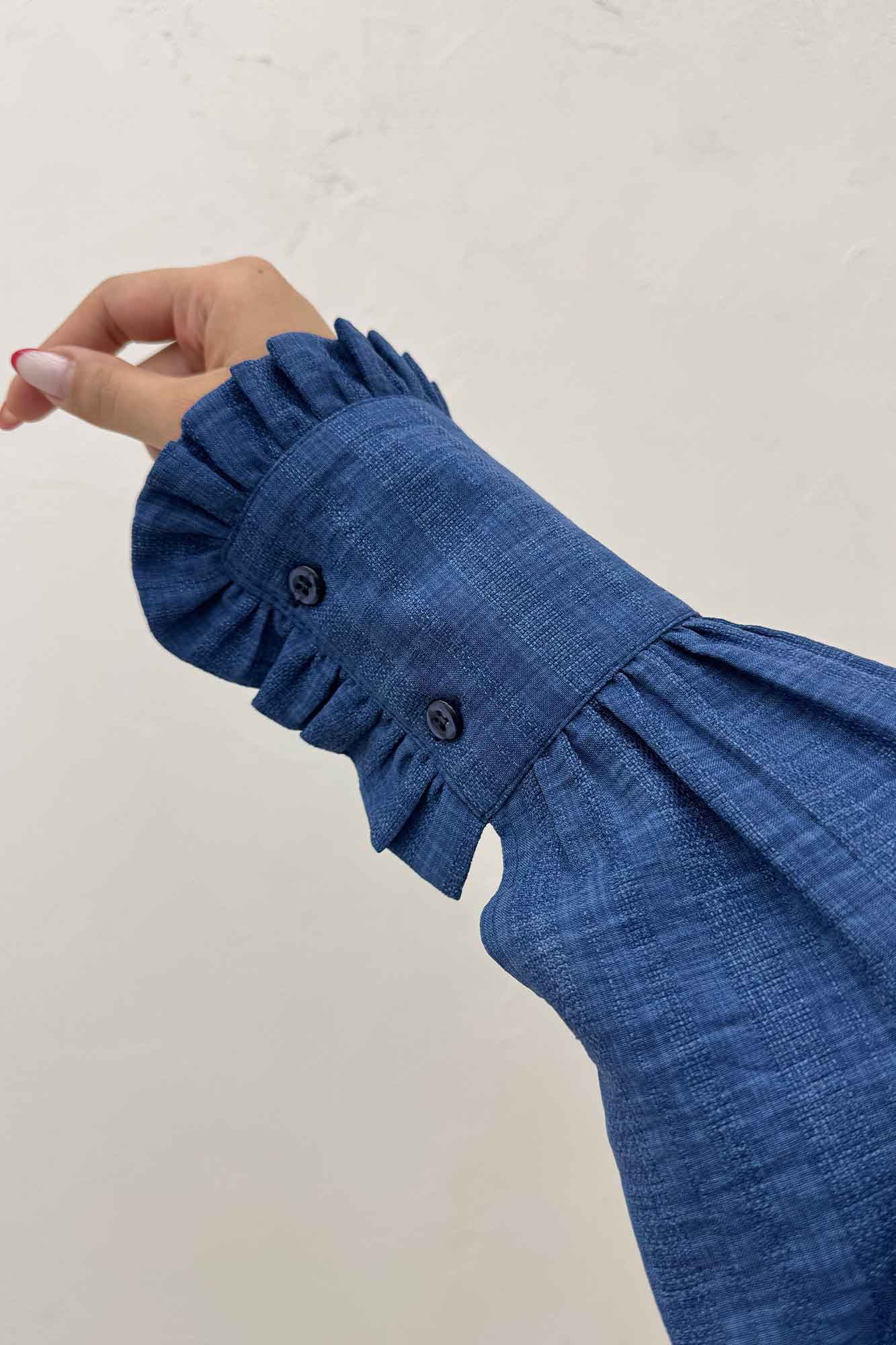 شومیز مانتویی چین هفتی شانتون راه راه