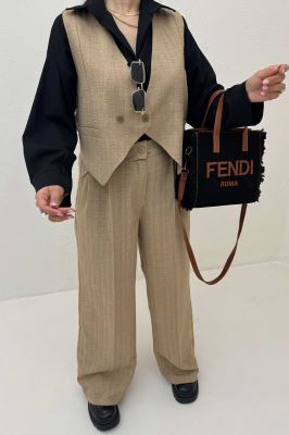 ست ژیله و شلوار شانتون راه راه KENZO