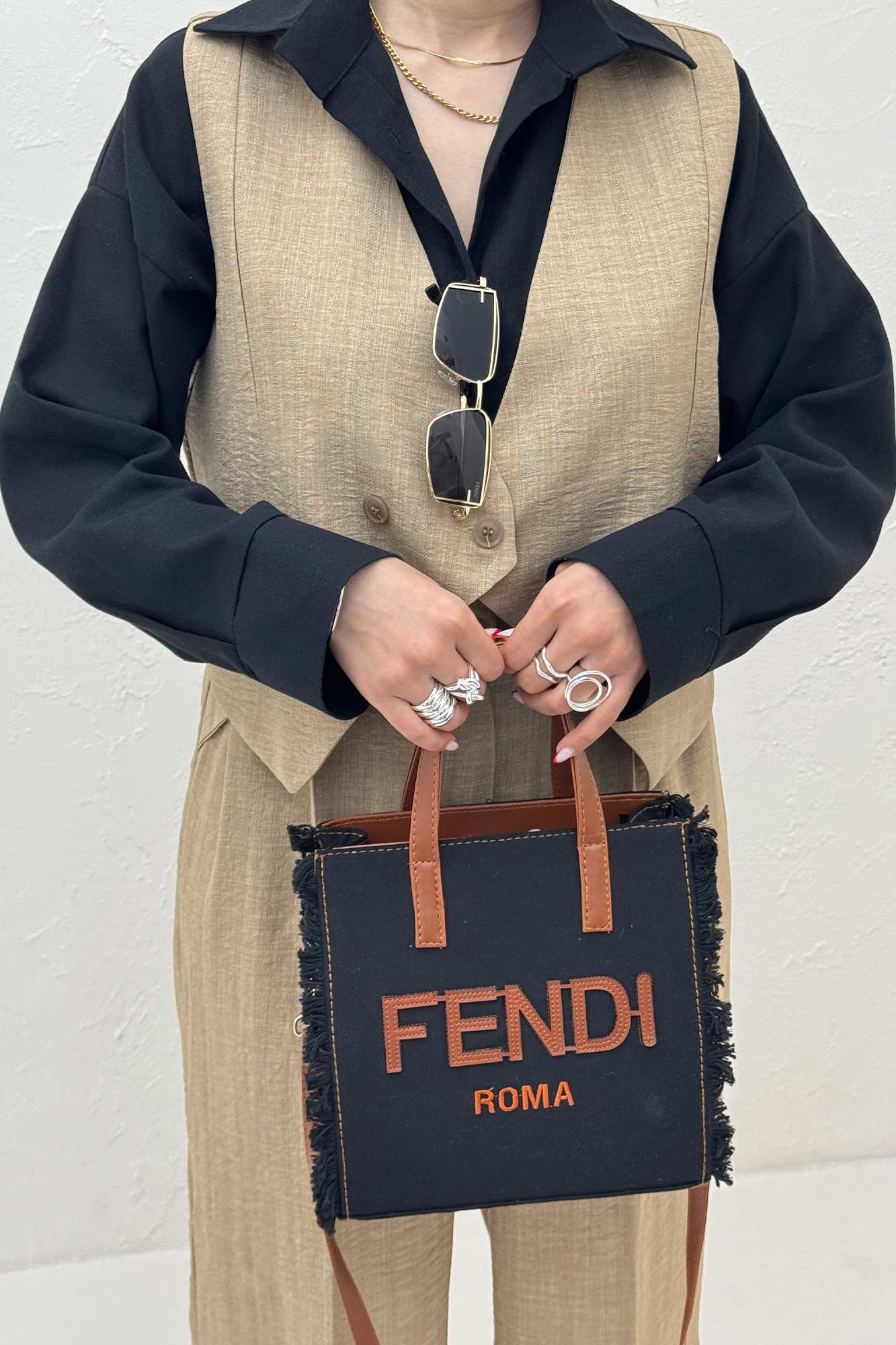 ست ژیله و شلوار شانتون راه راه KENZO