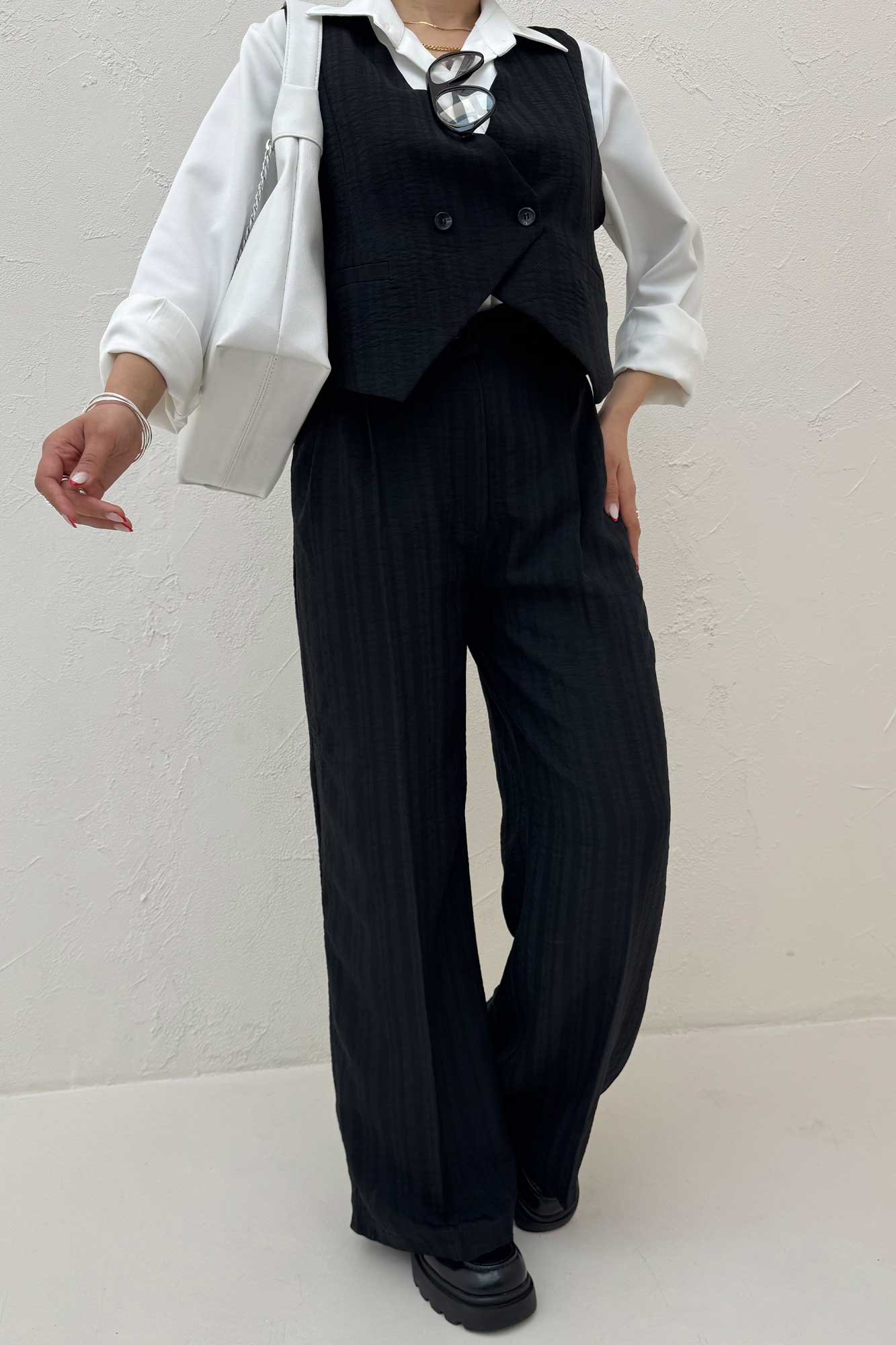 ست ژیله و شلوار شانتون راه راه KENZO