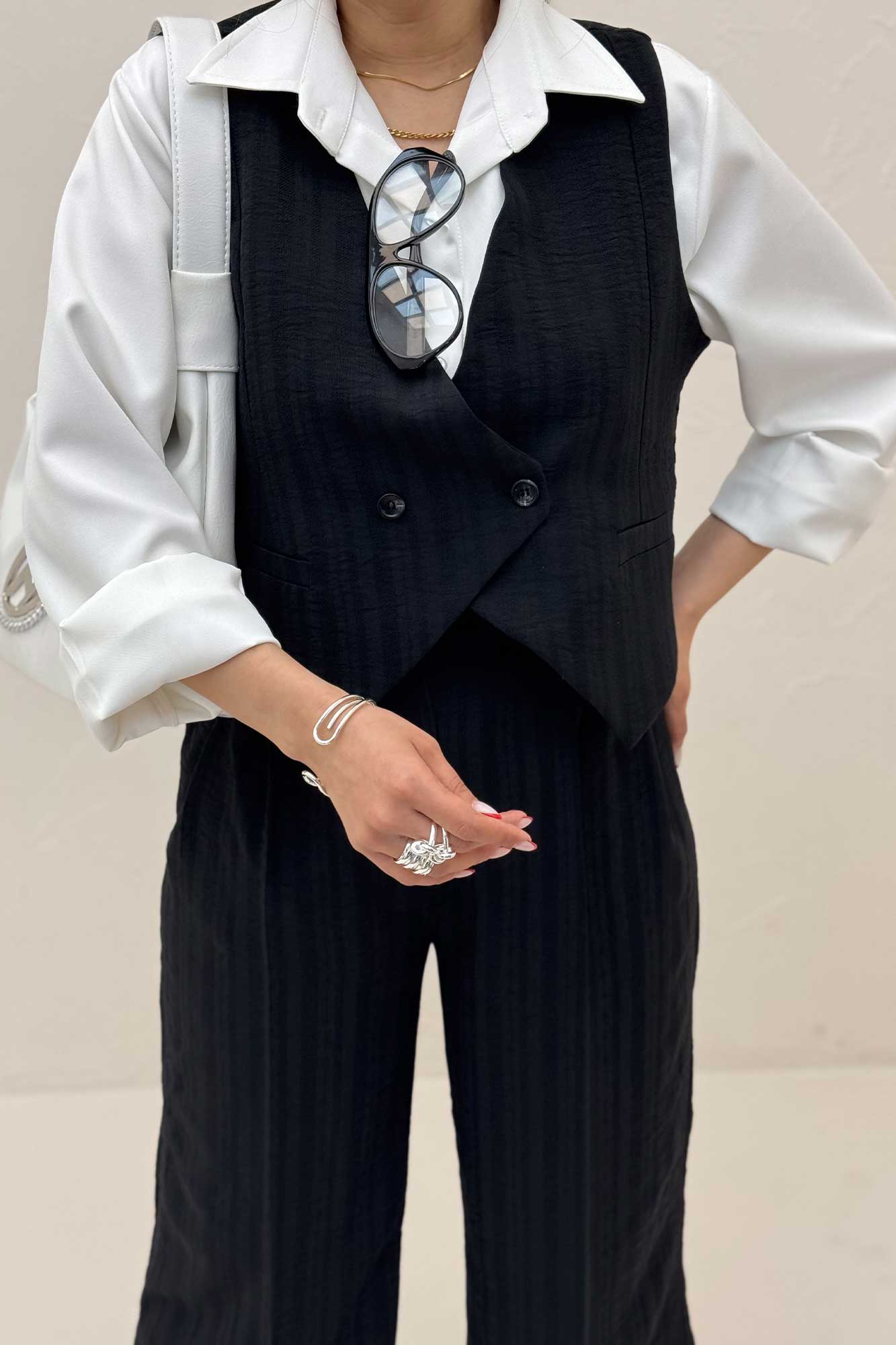 ست ژیله و شلوار شانتون راه راه KENZO