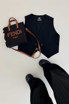 ست ژیله و شلوار شانتون راه راه KENZO