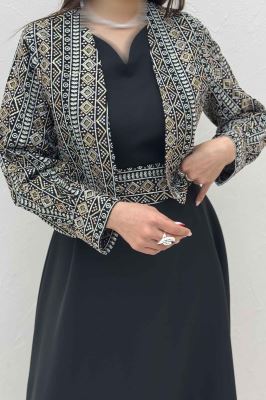 ست کت و سارافن سوزن دوزی MARLIS طرح 10