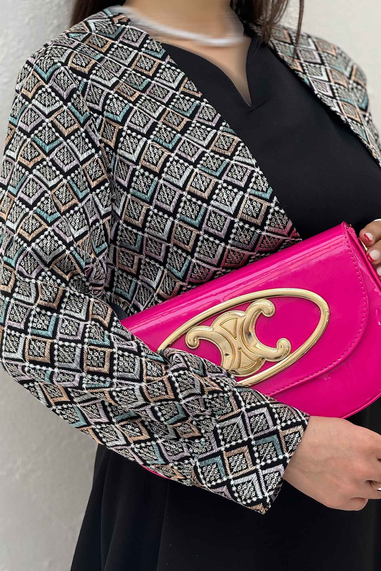 ست کت و سارافن سوزن دوزی MARLIS طرح 1